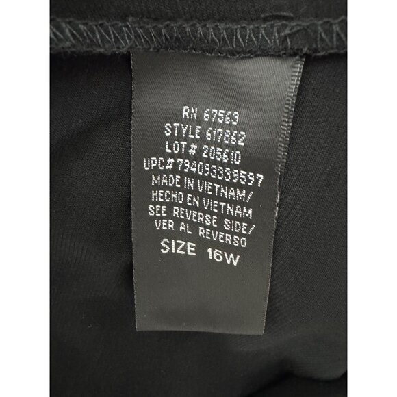 SL Fashions Black‎ Embellished Silver Cowl Neck Hi-Lo Dress Size 16W 1X Plus New - Picture 8 of 10